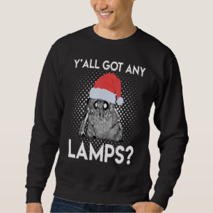 Moths Meme with christmas has Lamp xmas holiday Sweatshirt
