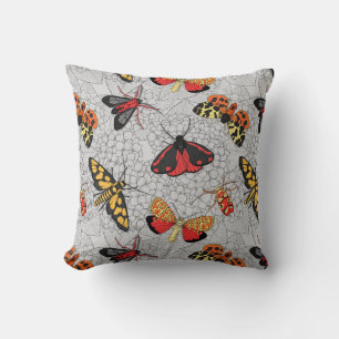 Moths on hydrangea cushion