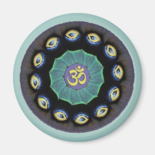 Mothwing Mandala Om Magnet