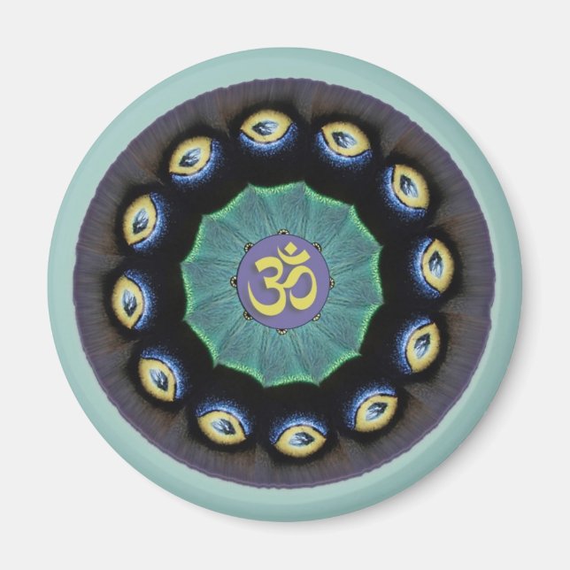 Mothwing Mandala Om Magnet (Front)