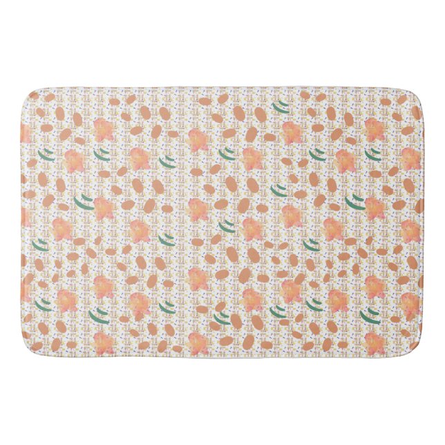  Motif Caramel Beads  Bath Mat  (Front)