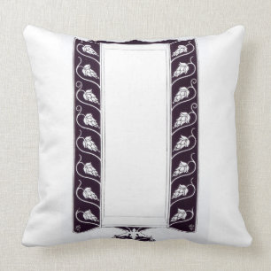 Motif design, probably from 'Le Morte d'Arthur', c Cushion