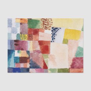 Motif from Hammamet by Paul Klee, Abstract Art Tissue Paper