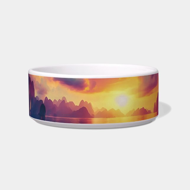 Motif of an epic red sunset bowl (Front)