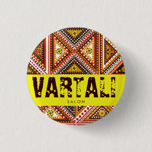 Motif Pattern Vartali Round Button