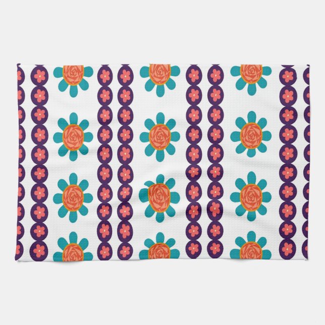 Motion Bloom Symphony   Tea Towel (Horizontal)