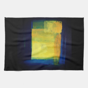 "Motion" Blue and YellowTea Towel 40.6 cm x 61 cm