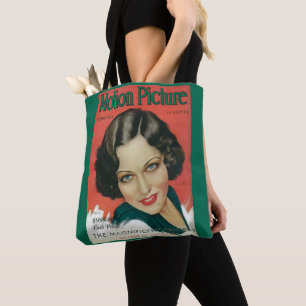 Motion Picture February 1931 Gloria Swanson cover Tote Bag