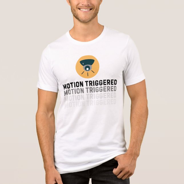 Motion Triggered Security Cam T-Shirt - Tech & Sur Tri-Blend Shirt (Front)