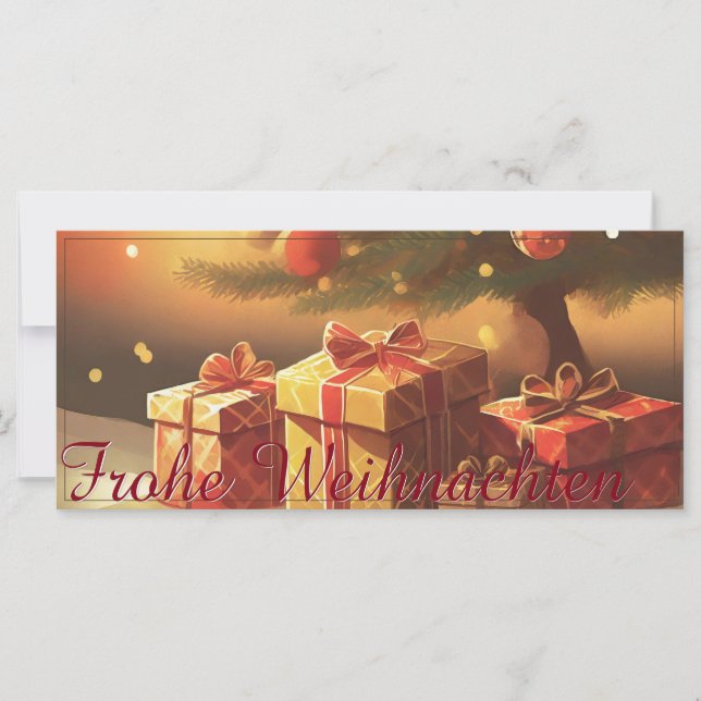 Motiv, mit Geschenken unterm Weihnachtsbaum 37016 (Front)