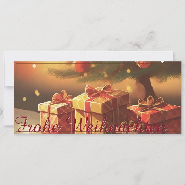 Motiv, mit Geschenken unterm Weihnachtsbaum 37016 (Front)