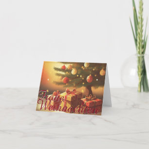 Motiv, mit Geschenken unterm Weihnachtsbaum 37016 Card