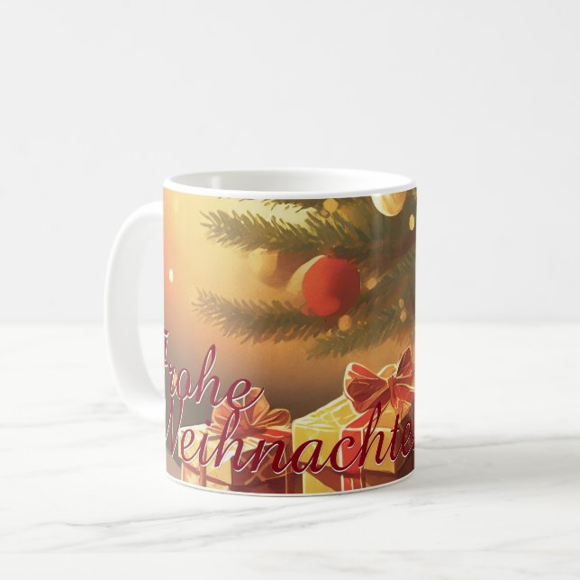 Motiv, mit Geschenken unterm Weihnachtsbaum 37016 Coffee Mug (Front Left)