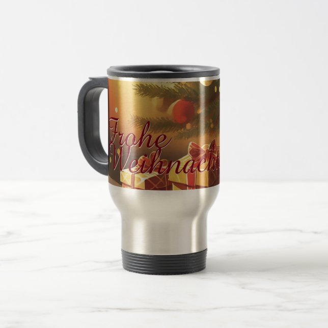 Motiv, mit Geschenken unterm Weihnachtsbaum 37016 Travel Mug (Front Left)