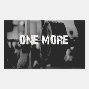 Motivaitonal Fitness Gym Rectangular Sticker