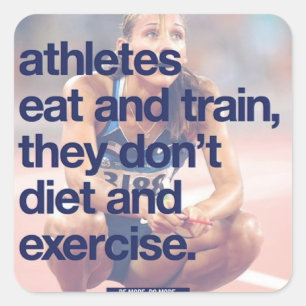 Motivaitonal Fitness Gym Square Sticker