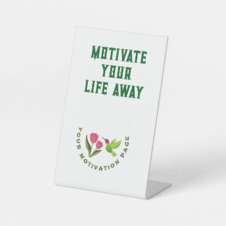 Motivate Banner Pedestal Sign