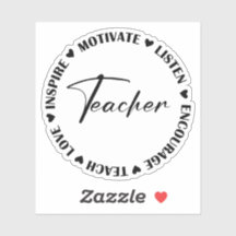 motivate listen encourage teach love Sticker