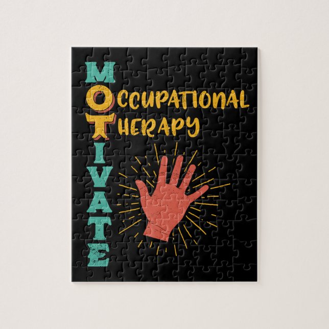 Motivate OT Occupational Therapy Therapist Jigsaw Puzzle (Vertical)