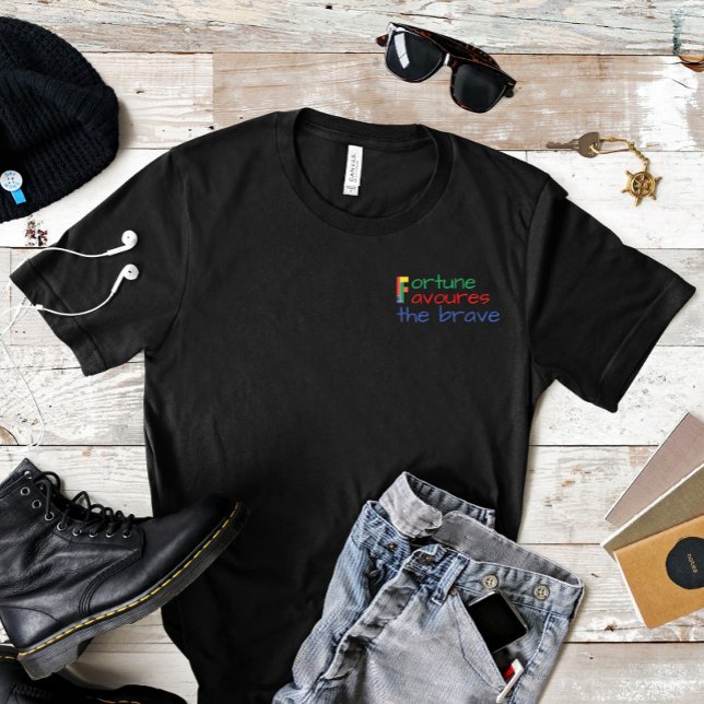 Motivate quote fortune favours the brave T-Shirt (Creator Uploaded)