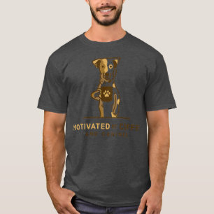 Motivated By Coffee And Canines 2 T-Shirt