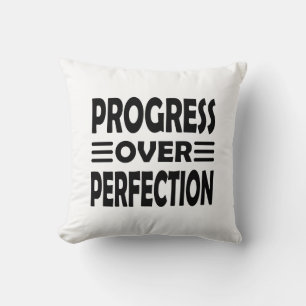 Motivated by Progress   Growth Over Perfection Cushion