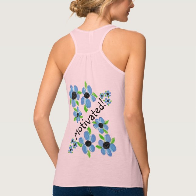 Motivated Ladies Flowy T-shirt Singlet (Back)