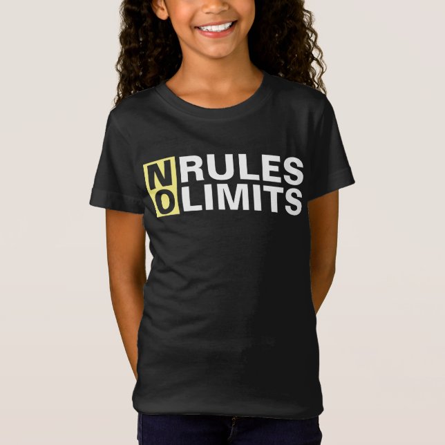 Motivating No Rules No Limits T-Shirt (Front)