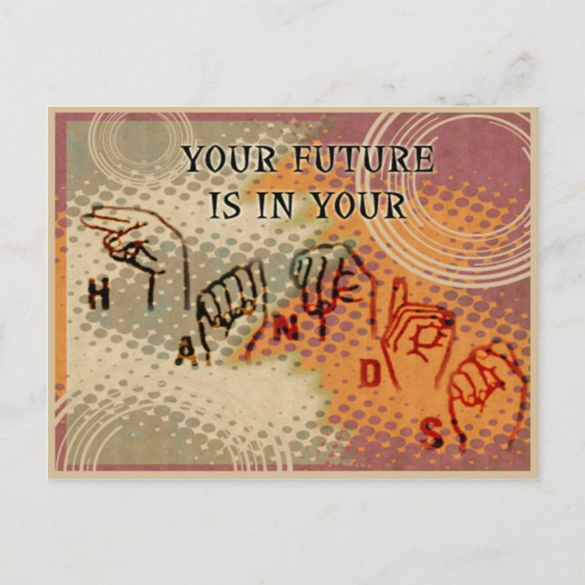 Motivating others postcard (Front)