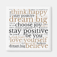 Motivating Phrases WordArt Pattern Black Gold