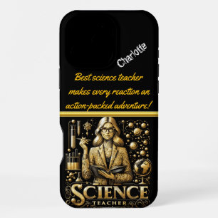 Motivating Science Teacher in Lab iPhone 16 Pro Max Case