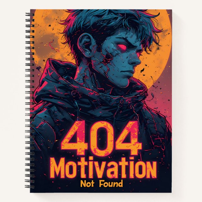 Motivation 404 for Future – Power Design Notebook (Front)