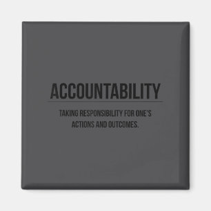 Motivation Accountability Entrepreneur Slogan Quot Magnet