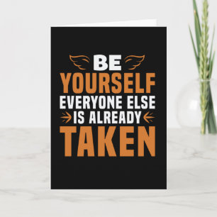 Motivation - Be Yourself Card