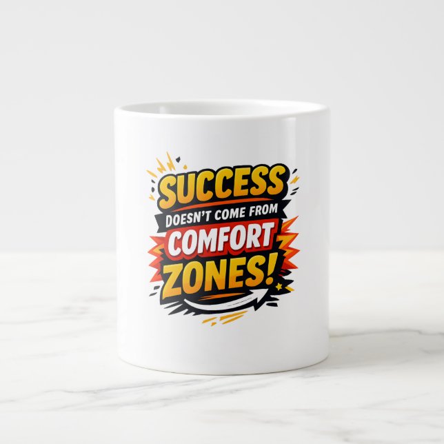 Motivation Design Large Coffee Mug (Front)