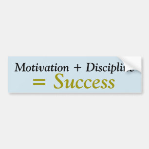 Motivation + Disicipline = Success sticker
