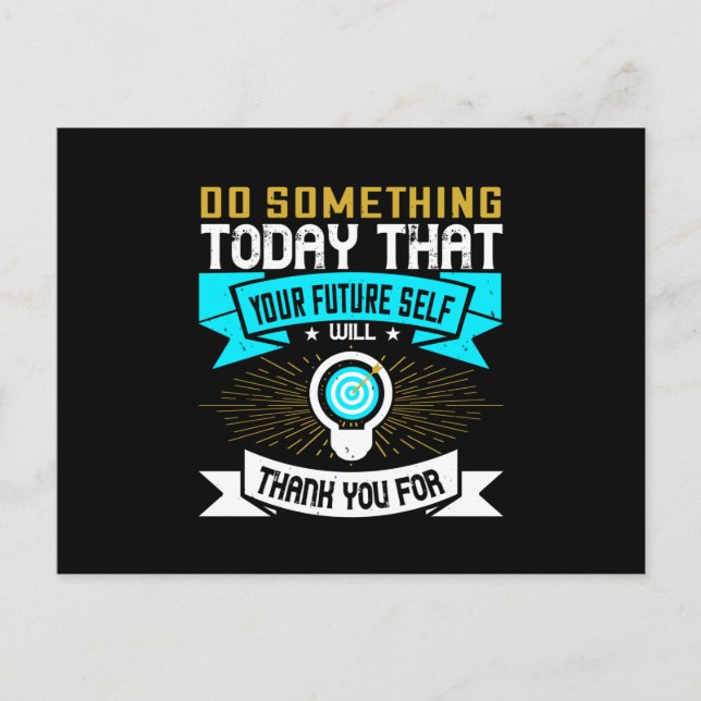 Motivation - Do Something Today Postcard (Front)
