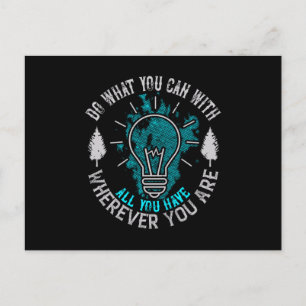 Motivation - Do What You Can Postcard