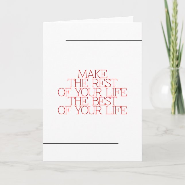Motivation, inspiration, words of wisdom. quotes card (Front)