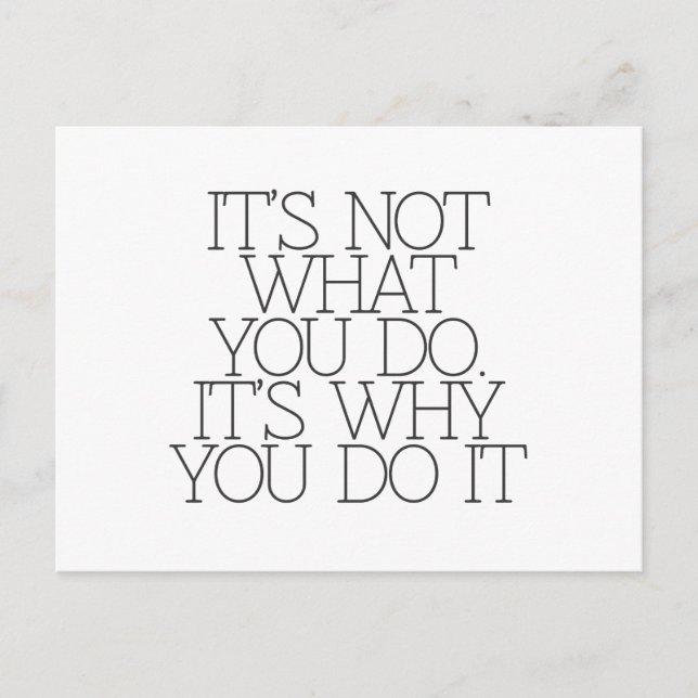 Motivation, inspiration, words of wisdom. quotes postcard (Front)