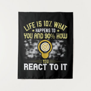 Motivation - Not Whether You Get Knocked Tapestry