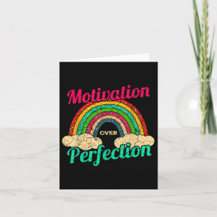 Motivation Over Perfection Rainbow Teacher Motivat Card