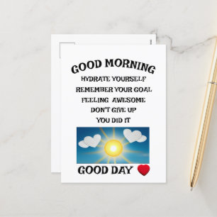 Motivation Positive Holiday Postcard
