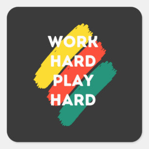  Motivation Quote Fashion and Positive Text    Square Sticker