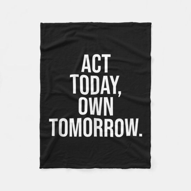 Motivation Quote For Stoic Wisdom And Strength Tan Fleece Blanket (Front)