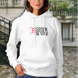 Motivation quote fortune favours the brave  hoodie