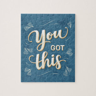 Motivation Quote Script Lettering  Jigsaw Puzzle