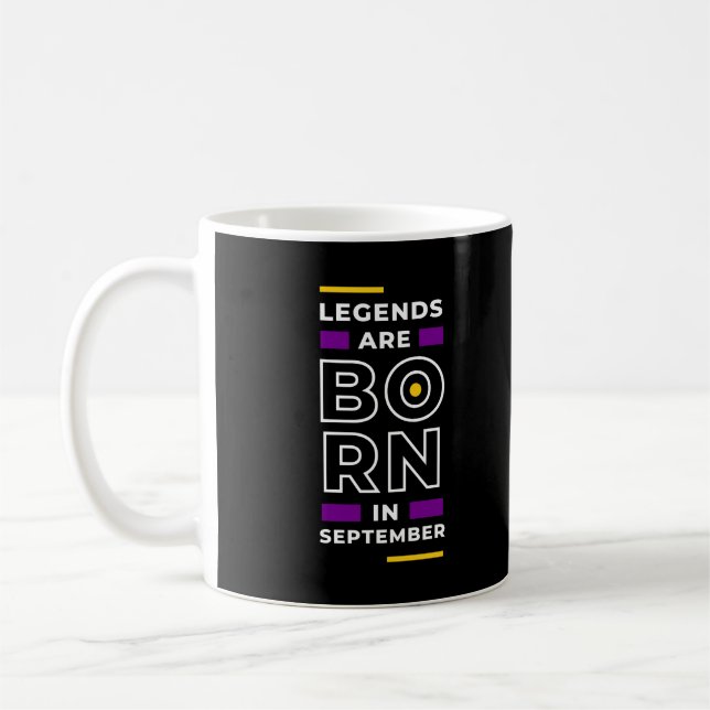 Motivation Quote Stylish Those Born In September  Coffee Mug (Left)
