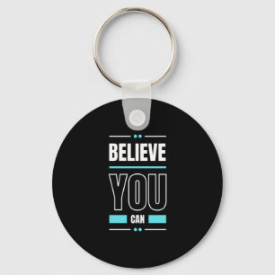 Motivation Quote Trendy and Positive Text Key Ring