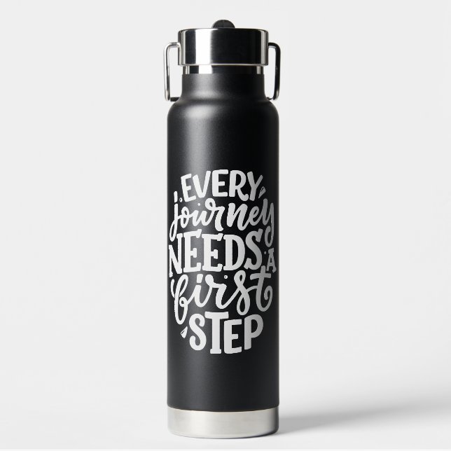 Motivation Quote Water Bottle (Front)